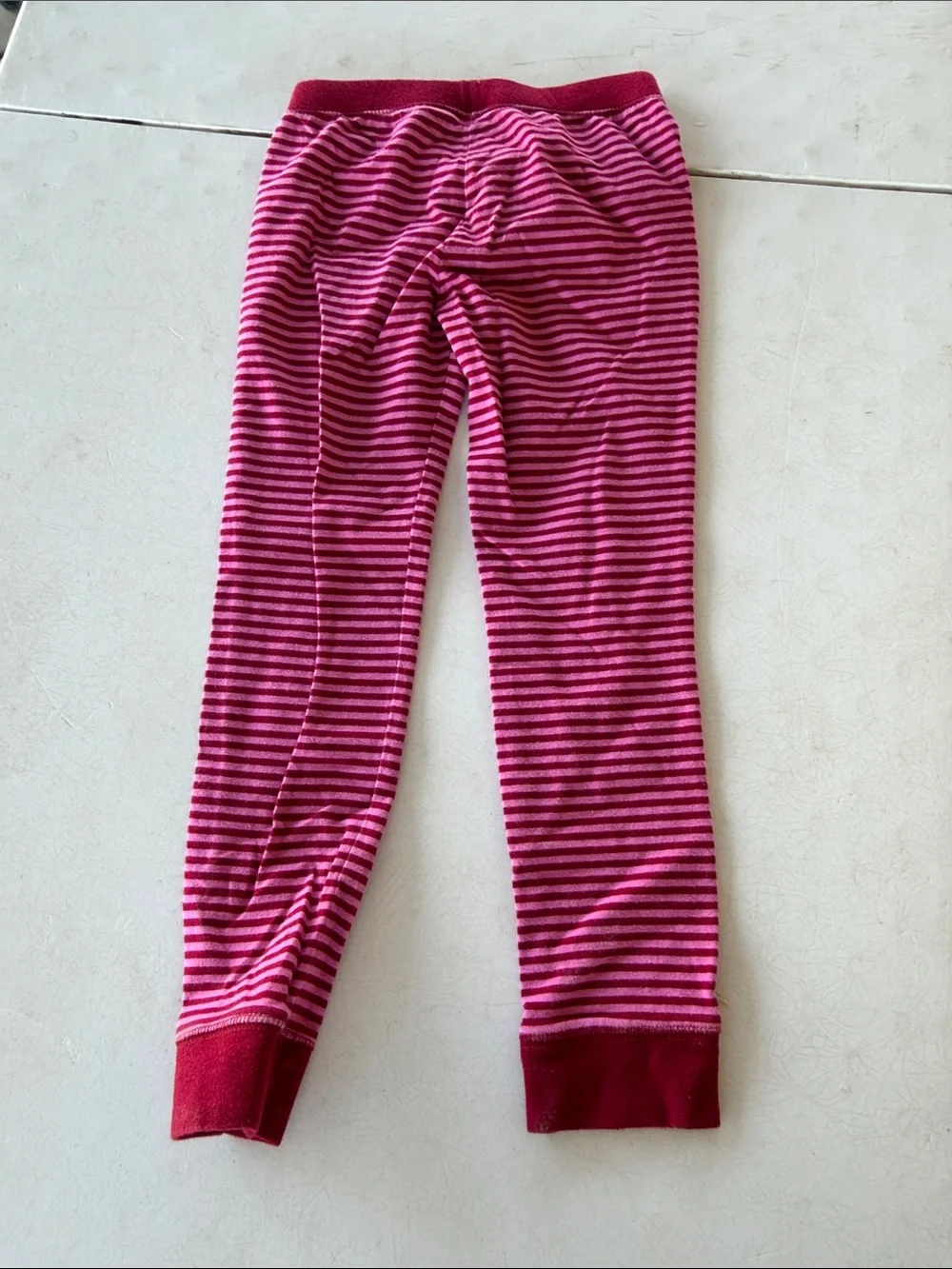 GAPKIDS Pink and Dark Pink Striped Kids Leggings